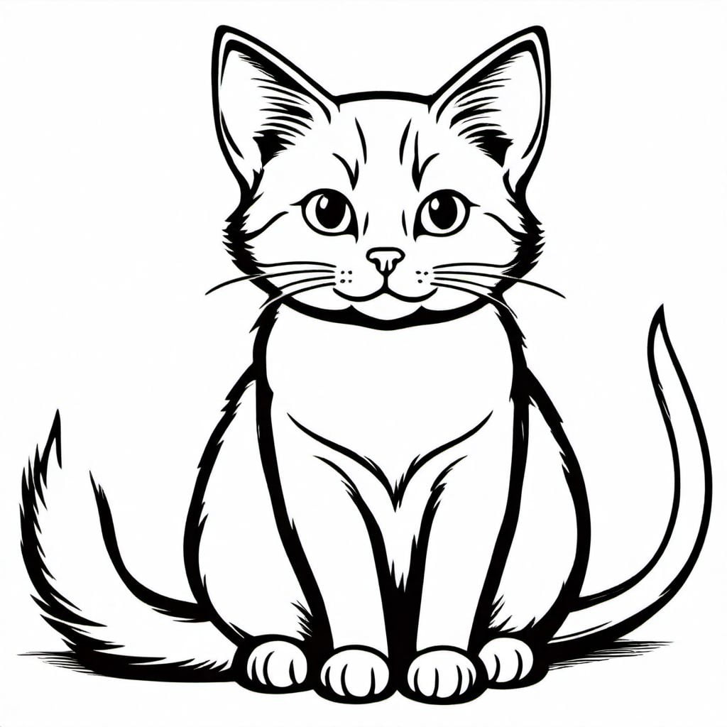 Coloring pages cat