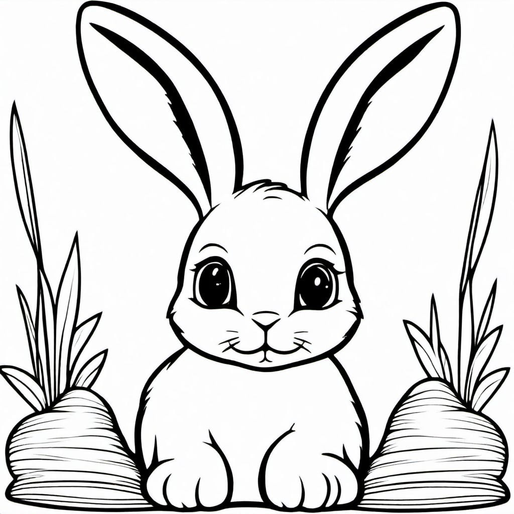 Bunny coloring pages kidspep