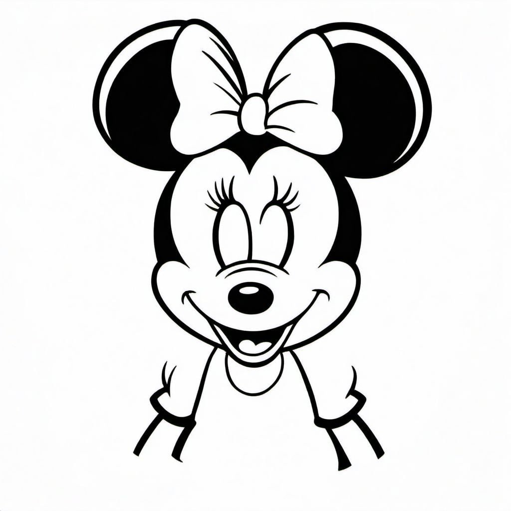 Minnie mouse coloring page - Kidspep.com