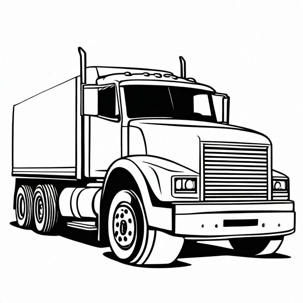 Truck coloring pages – Kidspep
