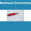 English Sentence Correction Exercise